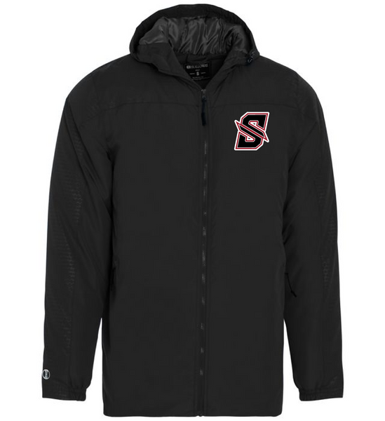 Black Full Zip Jacket (Water Resistant) Embroidered Logo